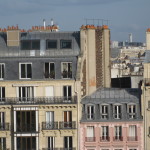 Chimney pots across the street