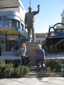 Here we are with George W. Bush in Fush Kruja.