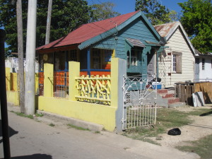A colorful little house.